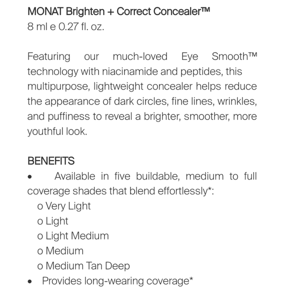 NEW Monat Concealer Medium Tan - Picture 4 of 4